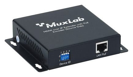 MUXLAB 500752-TX EXTENDER VIDEO émetteur, HDMI sur IP, 1080p, PoE, portée 100m