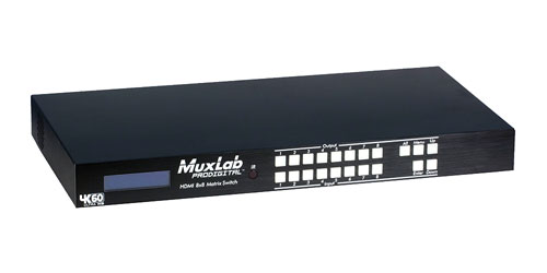 MUXLAB 500443 HDMI SWITCH MATRICE 8x8, HDCP 2.2, 4K/60, RS232, IR