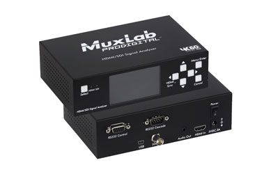 MUXLAB 500831 ANALYSEUR DE SIGNAL portable, SD/HD/3G/SDI, jusqu'à écran LCD 3" HDMI