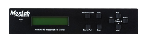 MUXLAB 500435 SWITCH MULTIMEDIA HDMI/HDBT 5x1, HDCP, 3x HDMI, 2x VGA, RS232, IR
