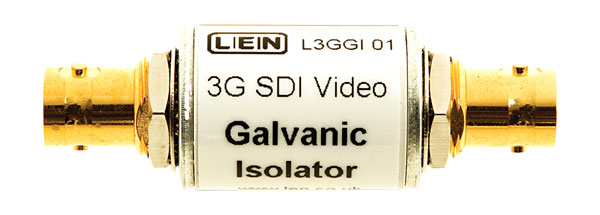 LEN L3GGI01 ISOLATION VIDEO vidéo galvanic et à la terre, cylindre en-ligne, 2x BNC, 3G SDI