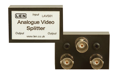 LEN LAVS01 SPLITTER VIDEO passif, 1x2, 3x BNC, PAL/NTSC/SECAM
