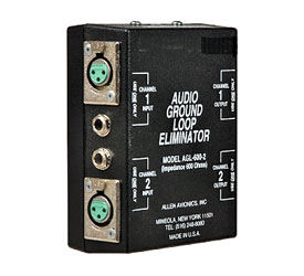 ALLEN AVIONICS AGL-600-2 TRANSFO D'ISOLATION DE MASSE AUDIO 600ohms, double canal