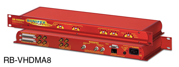 SONIFEX RB-VHDMA8 DEMULTIPLEXEUR AUDIO 3G, HD/SD-SDI, 8x sorties analogiques