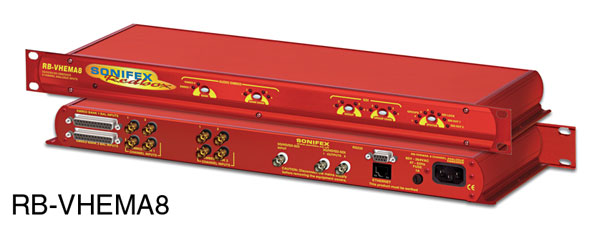 SONIFEX RB-VHEMA8 MULTIPLEXEUR AUDIO 3G, HD/SD-SDI, 8x entrées analogiques