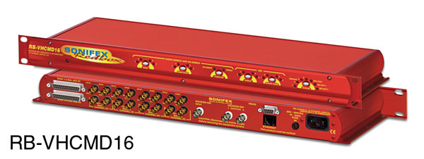SONIFEX RB-VHCMD16 MULTIPLEXEUR ET DEMULTIPLEXEUR AUDIO 3G, HD/SD-SDI, 16x entrées analog., sortie