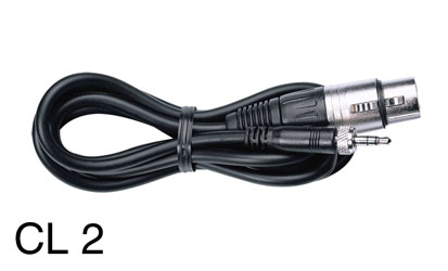 SENNHEISER EVOLUTION CL 2 CORDON XLRF3 vers jack stéréo 3.5mm fileté, 1.5m