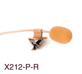 TRANTEC X212-P-R MICRO CRAVATE 40Hz-18kHz, pour système HF, att. 12dB, mini-XLR4, rose