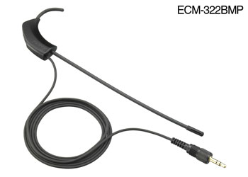 SONY ECM-322BMP MICRO TOUR D'OREILLE omni. pour série UWP, jack vérouillable, noir