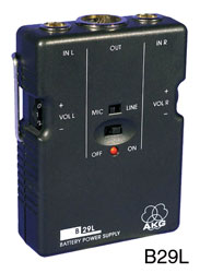 AKG B 29 L ALIMENTATION PHANTOM pour 2x micros série Micro-mic Mk2
