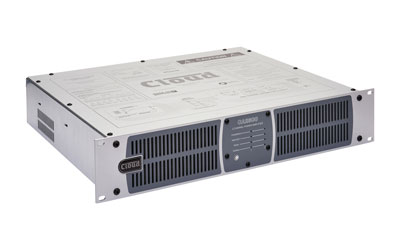 CLOUD CA2500 AMPLIFICATEUR DE PUISSANCE 70/100V/4/8ohm, 2x 500W, option Dante, install.en rack 2U