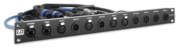 LD SYSTEMS DSP 44 K PB PANNEAU DE CONNEXION pour LDDSP44K, install.rack 1U