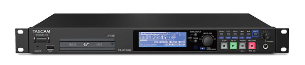 TASCAM SS-R250N ENREGISTREUR fichiers WAV/MP3 vers SD/SDHC/SDXC/média USB, double carte