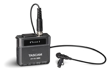TASCAM DR-10L PRO ENREGISTREUR PORTABLE avec micro-cravate, pour carte microSD