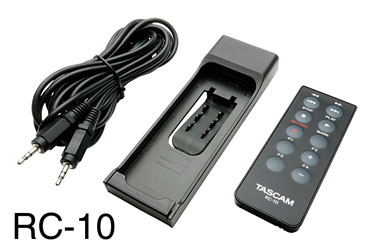 TASCAM RC-10 TELECOMMANDE pour enregistreurs portables DR-40 et DR-100MKII
