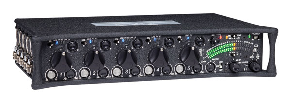 SOUND DEVICES 552 MIXEUR+ENREGISTREUR PORTABLE carte SD, 5x ent mic/ligne, stéréo, sorties AES