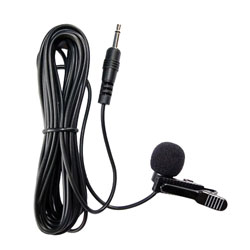 AMPETRONIC EM1.2 MICROPHONE pince cravate, électret, omnidirectionnel, jack mono 3.5mm, noir