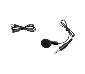 LISTEN TECHNOLOGIES LA-404 OREILLETTE monaurale, jack TRS 3.5mm, gris foncé