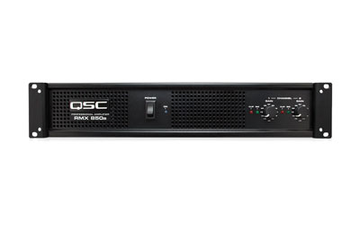 QSC RMX850A AMPLI DE PUISSANCE 2x 300W/4 filtres, entrée sym., Speakon