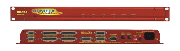 SONIFEX RB-OA3 COMMUTATEUR "ON-AIR" analogique, 3 studios, stéréo