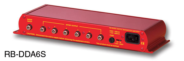 SONIFEX RB-DDA6S AMPLI DE DISTRIBUTION audio, numérique SPDIF, 1x6, 7x RCA