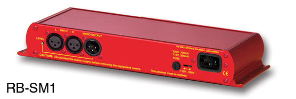 SONIFEX RB-SM1 CONVERTISSEUR STEREO VERS MONO analogue, sym., 1x entrée stéréo