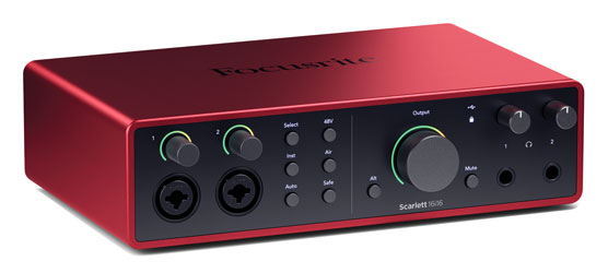 FOCUSRITE SCARLETT 16i16 4TH GEN INTERFACE AUDIO 16x16, USB-C, 2x préampli micro