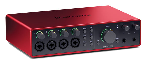 FOCUSRITE SCARLETT 18i16 4TH GEN INTERFACE AUDIO 18x16, USB-C, 4x préampli micro