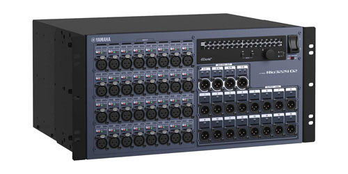 YAMAHA RIO3224-D2 INTERFACE DANTE 32 entrées micro/ligne, 16 sorties ligne, 4 AES/EBU stéréo