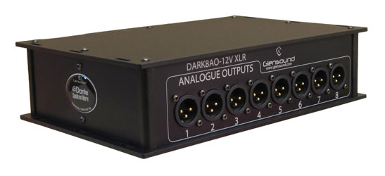 GLENSOUND DARK8O INTERFACE AUDIO Dante/AES67 vers analogique, 8x sorties