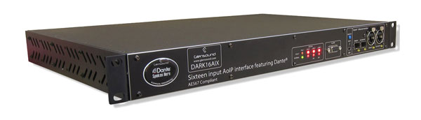 GLENSOUND DARK16I INTERFACE AUDIO analogique vers Dante/AES67, 16 entrées