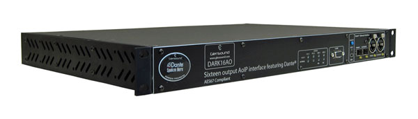 GLENSOUND DARK16O INTERFACE AUDIO Dante/AES67 vers analogique, 16 sorties