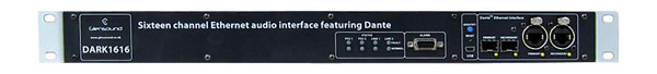 GLENSOUND DARK1616 INTERFACE AUDIO Dante/AES3, 16x16 entr./sort. analog., 8x8 entr./sort. AES3