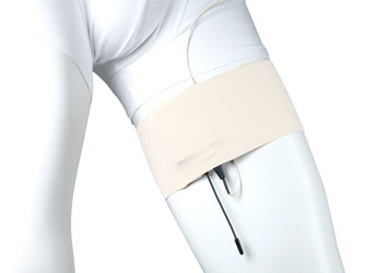 URSA STRAPS THIGH STRAP LANIERE DE CUISSE poche verticale, 63x10cm, non-glissant, blanc