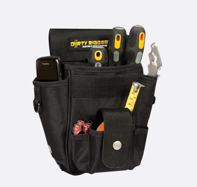 Sac à outils de ceinture, sac à outils multifonction, pochette de ceinture,  ceinture utilitaire EDC avec porte-clé, 3 poches pour stylo, lampe de
