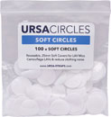 URSA STRAPS SOFT CIRCLES BONNETTE MICRO tissus doux, blanc (pack de 100 Circles)