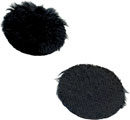 URSA STRAPS PLUSH CIRCLES BONNETTE MICRO poils courts, noir (pack de 9 Circles/30 Stickies)