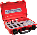 AUDIOPRESSBOX APB-MINI SPLITTER DE CONFERENCE portable, USB-C, actif, 3x12, alim. 24V CC, rouge