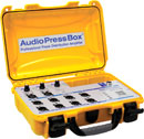 AUDIOPRESSBOX APB-MINI SPLITTER DE CONFERENCE portable, USB-C, actif, 3x12, alim. 24V CC, jaune