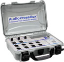 AUDIOPRESSBOX APB-MINI SPLITTER DE CONFERENCE portable, USB-C, actif, 3x12, alim. 24V CC, argent