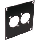 CANFORD PLAQUE DE CONNEXION MODULAIRE UNIVERSAL 2x découpe connecteur universal, noir