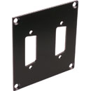 CANFORD PLAQUE DE CONNEXION MODULAIRE UNIVERSAL 2x découpe Sub-D 15pts, noir