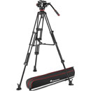 MANFROTTO MVK504XTWINMA TREPIED VIDÉO tête vidéo fluide 504X, jambes tandem, écarteur central