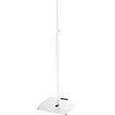 K&M 24624 SUPPORT ECLAIRAGE sol, base plate en acier, charge max.30kg, 1400-2400mm, blanc