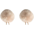 BUBBLEBEE TWIN WINDBUBBLES BONNETTE micro-cravate, taille 2, trou 35mm, pack de 2, beige