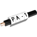 PARTEX MARQUEURS DE CABLE PA1-200MBW.N 2.5à 5 mm, lettre N, noir sur blanc, pack de 200