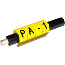 PARTEX MARQUEURS DE CABLE PA1-200MBY.5 2.5à 5 mm, numéro 5, noir sur jaune, pack de 200