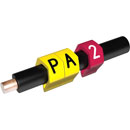 PARTEX MARQUEURS DE CABLE PA02-250CC.2 1.3à 3 mm, numéro 2, rouge, pack de 250