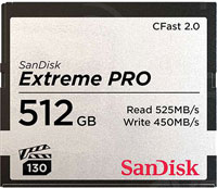 SANDISK - EXTREME PRO - CARTES MÉMOIRE - CFast 2.0