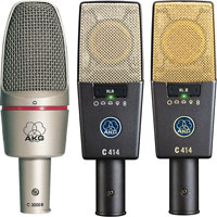 AKG - MICROPHONES - Grand diaphragme, condensateurs